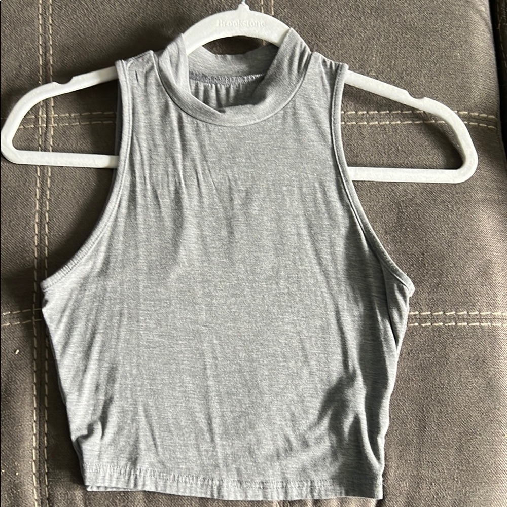 Gray Sleeveless Top